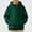 Green, variant on HAOTAGS Boys Hooded Sweatshirt (4-15) Soft Warm Long Sleeves Quater Zipper Pockets Sport Hoodie Blue Size 8