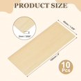 thumbnail image 2 of Uxcell 10Pcs Tiras de Madera, 5/64" x 1‑5/8" x 4" Palitos de Madera Delgados, Dowel de Madera Cuadrada Sin Terminar para Manualidades DIY y Fabricación de Modelos - 2x40x100mm, 2 of 7