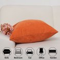 thumbnail image 2 of Unique Bargains Housse de Coussin Décorative en Velours Côtelé Doux à Rayures de Maïs, 2 of 9