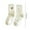 D, variant on Valentine's Day Cute Socks - White Puffy Socks Thickened Fleece, Warm Cozy Floor Socks for Fall and Winter
