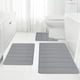 thumbnail image 2 of Price Drop Memory Foam Bathroom Rug Set 3 Piece, Non Slip Extra Soft Absorbent Bath Mats, Machine Washable & Dry Toilet Mat Sets For Bathroom Floor, 2 of 3