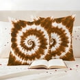 thumbnail image 3 of Brown Ombre Outdoor Waterproof Pillow Covers, Country Vintage Ethnic Tribal Tie Dye Decorative Square Throw Pillowcase Sofa Cushion Sham for Patio/Couch/Chair, 20"x20" 2 Pack, 3 of 8