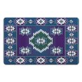 thumbnail image 1 of Elevate Your Decor with 20x32 Non-Slip Boho Bathroom Rug - Soft, Absorbent Aztec Bath Mat - Perfect for Bathroom, Kitchen, Entryway - Modern Western Style, 1 of 5