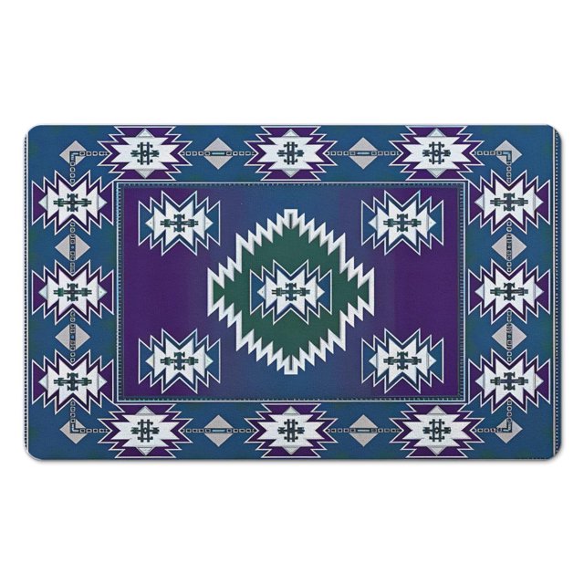 Elevate Your Decor with 20x32 Non-Slip Boho Bathroom Rug - Soft, Absorbent Aztec Bath Mat - Perfect for Bathroom, Kitchen, Entryway - Modern Western Style