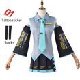 thumbnail image 5 of Ropa de cosplay de ídolo virtual, conjunto completo, ropa de juego de rol de animación secundaria, 5 of 5