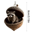 thumbnail image 2 of YardVibe Pine Cone Forest Animal Acorn Ornaments, Cozy Forest Christmas Ornaments, 2025 New Woodland Creature Figurine, 2D Acrylic Hanging Ornament Home Party Décor (Raccoon, 2 of 5