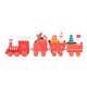thumbnail image 1 of Worallymy pequeños adornos de tren de Navidad fiesta de Navidad de madera decoración de jardín de infantes tren de Navidad juguetes para niños regalo Worallymy JD735806928, 1 of 7