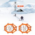 thumbnail image 3 of Crampones de acero inoxidable con punta de agarre para zapatos de hielo de 19 dientes (naranja L) Ndcxsfigh Nuevos Originales, 3 of 5