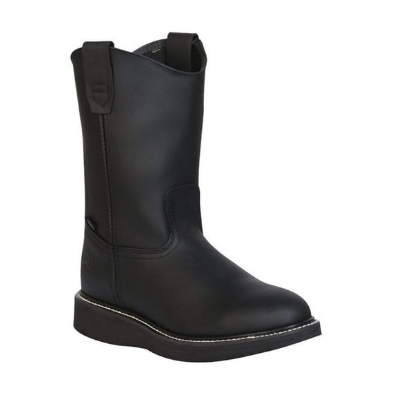 Establo Men’s Work Boot Grasso Leather - Black 312