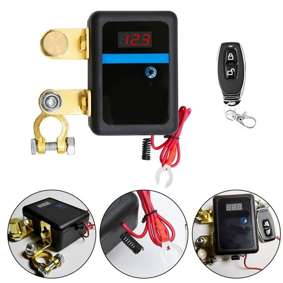 ZHIMAO Kill Switch for Car Remote Battery Disconnect Switch 12V 260A with Led Digital