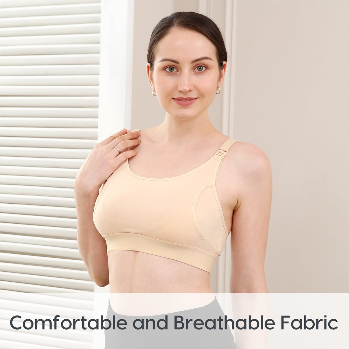 Momcozy Women's Maternity Hands-Free Pumping and Nursing Bra, Sizes XS-2XL