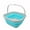Gray/Cyanine, variant on SAMMART 5.5L (1.4 Gallon) Collapsible Square Handy Bucket / Foldable SquareWater Pail / Portable Tub with Handle