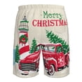 thumbnail image 6 of Kll Merry Christmas 1 Men'S Casual Summer Beach Shorts Hawaiian Shorts With Pockets-Medium, 6 of 9