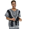 thumbnail image 5 of Black and White Traditional African  Dashiki Shirt, 5 of 10
