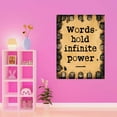 thumbnail image 3 of Words Hold Infinite Power Potent Influential Impactful Inspiring Quote Wall Art Sticker Designs Vinyl Stickers For Home House Walls Rooms Windows Bedroom Decoration Size (20x20 inch), 3 of 3