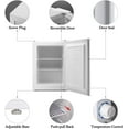 thumbnail image 4 of Antarctic Star Upright Freezer 2.1 Cu.Ft Compact Mini Freezer With Reversible Single Door Temperature Control Removable Shelves Small Freezer Stainless Steel For Dorms Home Office Silver, 4 of 4