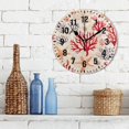 thumbnail image 3 of Yayeee 10" Wall Clock Battery Operated Quartz Round Silent Non-Ticking Home Decor, Retro Starfish, 3 of 6