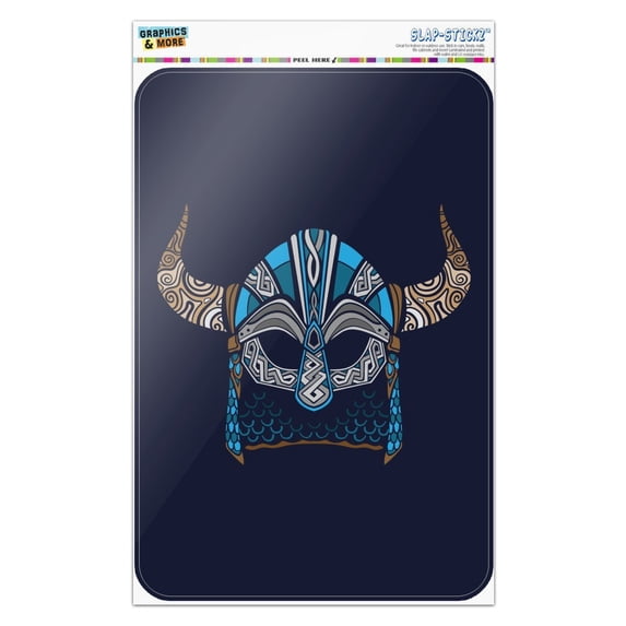Nordic Viking Warrior Helmet with Horns Home Business Office Sign
