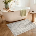 thumbnail image 2 of ATHOPE 2x3 Entryway Rugs for Entrance Kitchen Bathroom, Washable Soft Small Area Rug with Non-Slip Backing, Floral Vintage Distress Print Pattern Doormat, Cream, 2 of 8