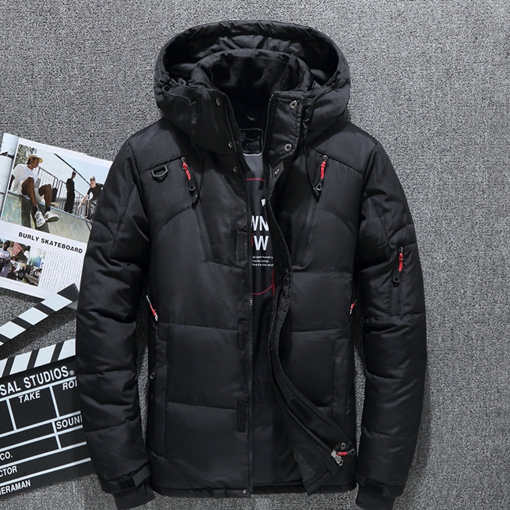 Guardoinrt Polyester Mens Duck Down Jacket For Ultimate Warmth And