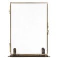 thumbnail image 2 of Vintage Floating Glass Frame, Tabletop Floating Glass Frame for Dry Flowers, Double Glass Pressed Flower Display Frame with Metal Base, Shelf Photo Frame for Home Office, 2 of 6