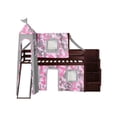 thumbnail image 4 of JACKPOT Solid Wood Prince & Princess Low Loft Bed in Cherry/Pink Camo, 4 of 5