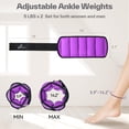 thumbnail image 4 of Pesas para tobillos ajustables Sportneer de 2 a 10 lb, par, 4 of 9