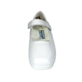 thumbnail image 2 of 24 HOUR COMFORT Uma Women Wide Width Leather Mary Jane Style Shoes WHITE 7.5, 2 of 6