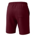 thumbnail image 3 of RKSTN Mens Shorts Running Shorts Stretch Solid Color Comfort Drawstring Workout Shorts with Pockets（Wine ,L）, 3 of 7