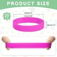 thumbnail image 2 of 20Pcs Silicone Rubber Bands Non-slip 3.54 Inch Flat for Books, Rose Red, 2 of 6