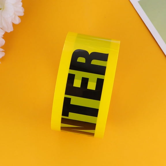 MLINS  2 Rolls Warning Tape Yellow Heavy Duty Do Not Enter Adhesive The Plumbing