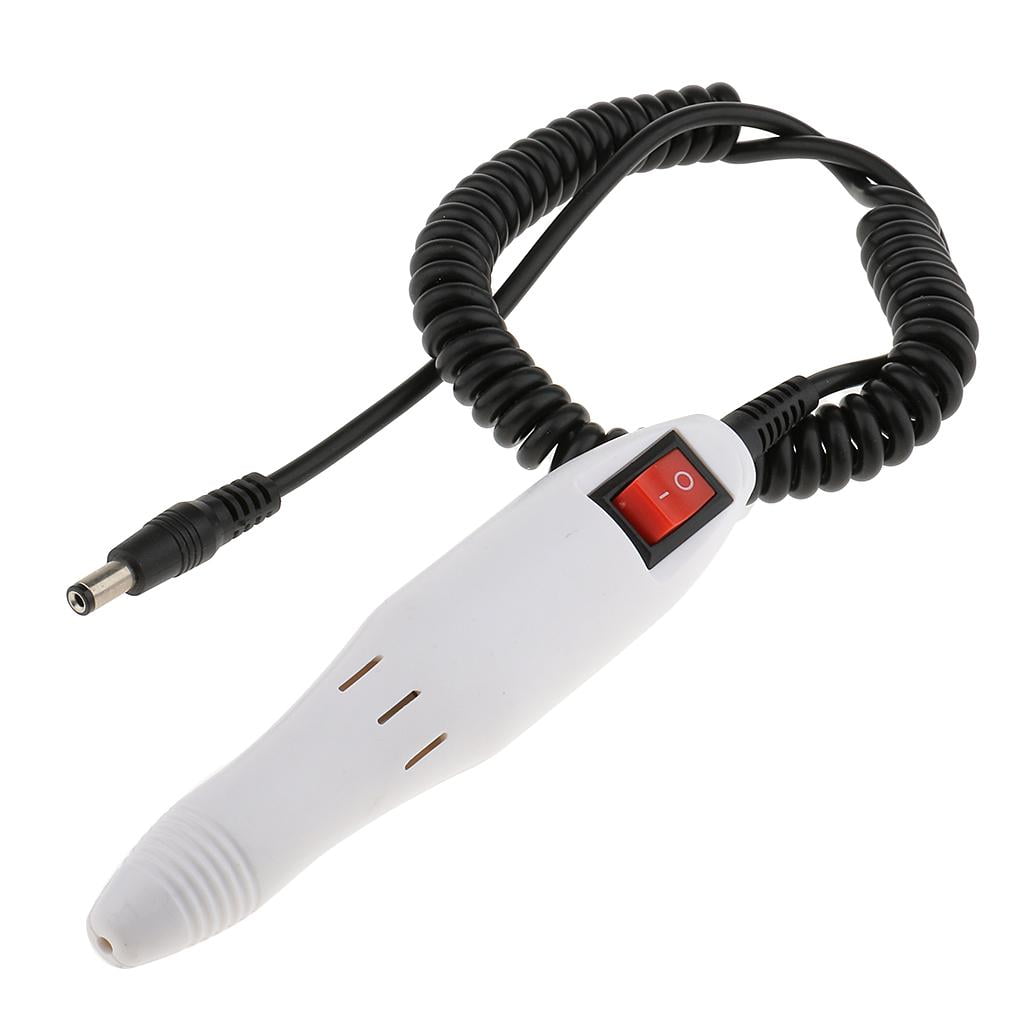 EHJRE 2 Pieces Electric Nail Drill Bits File Tool Machine Acrylic Manicure Pedicure Pen Shaper Replacement Handle Handpiece