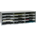 thumbnail image 4 of Storex Plastic 12-Compartment Countertop Literature Organizer, Gray, 4 of 7