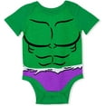 thumbnail image 5 of Marvel 5-Pack Avengers Baby Boy Creepers with Iron Man, Captain America, Spiderman, Hulk, & Thor, 5 of 6