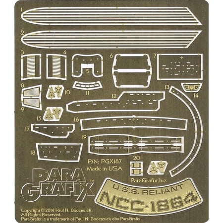 Star Trek - Reliant Photoetch Set - 1/1000 Scale - PGX187 ParaGrafix
