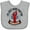 AC-Heather Grey, variant on Inktastic Kennebunkport Maine Lobster Boys or Girls Baby Bib