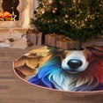 thumbnail image 5 of Balery Colorful Art Dog Printed Christmas Tree Skirt , Merry Christmas Party Christmas Tree Decoration,Adjustable Tree Skirt-30", 5 of 6