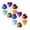 14Pcs E, variant on 10Pcs Heart Shaped Stones, 0.8In Worry Stones Bulk And Healing Stone, Natural Gemstones Mix-Color Set Stone For Diy Meditation Decor Gifts Chakra Balancing