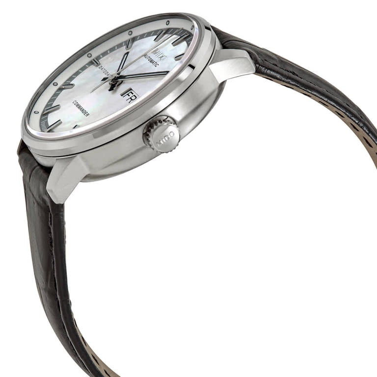 mido ② MIDO Commander II Skeleton Leather Strap Watch | Nordstrom