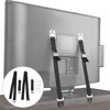 KALLORY Furniture Safety Straps 2Pcs for Baby Safety from Television Black Polyester Zinc Alloy