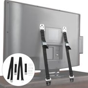 KALLORY Furniture Safety Straps 2Pcs for Baby Safety from Television Black Polyester Zinc Alloy
