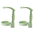 thumbnail image 1 of QualitChoice Ensemble de 2 Pcs, Porte-Boisson avec Poignée Confortable, Porte-Boisson, Fonctionnement Pratique, pour Enfants, Adultes. Vert, 1 of 6