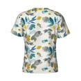 thumbnail image 6 of Qekee Watercolor Leaves Classic Fit T-Shirt Men's Shirt Men's Tight Short Sleeves for Exercise, Running, Mountaineering - Watercolor Leaves, 6 of 9