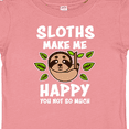 thumbnail image 4 of Inktastic Sloths Make Me Happy You Not So Much Boys or Girls Baby T-Shirt, 4 of 5