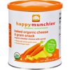 Happy Baby Happy Munchies Baked Organic Snacks - Cheddar Cheese with Carrots - Case of 6 - 1.63 oz