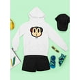 thumbnail image 3 of Plaid Monkey Surprise - Retro Animal Emoji Design Youth's Hoodie, 3 of 4