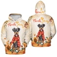 thumbnail image 3 of Happy Thanksgiving Miniature Pinscher with Turkey Pumpkins Autumn Vibes All Over Print 3D Hoodie Unisex Merch Hoodies Mini Pin Dog Lover - 12018, 3 of 6