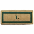 thumbnail image 2 of Nedia Home 02077L Single Picture - Green Frame 24 x 57 In. Heavy Duty Coir Doormat - Monogrammed L, 2 of 4