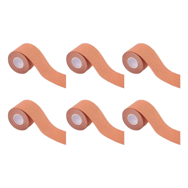 Toystoory Cinta de recuperación atlética de 6 rollos para un parche muscular fácil y efectivo Protección de tobillos Parche muscular Ropa Deportiva, Zapatos color de piel 3.8 cm * 5m