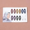 thumbnail image 2 of 12pcs/lot Plastic Safety Brooch Pins for Women Muslim Hijab Pin Islamic Scarf Pin Buckle Supplies Headscarf Decoration, 2 of 11
